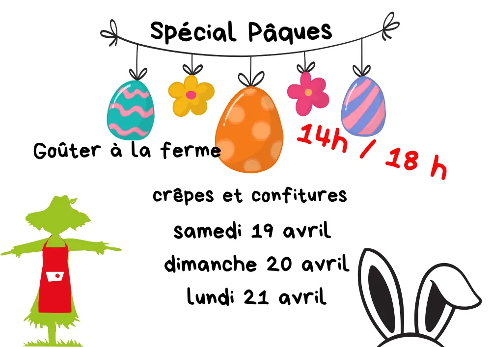 affiche pâques confitures de solange